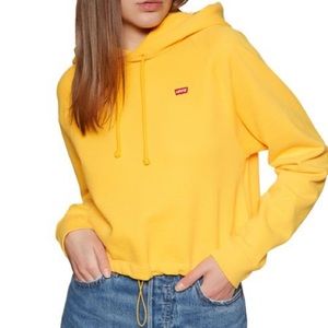 Levi’s Chinched Waist Cropped Hoodie